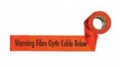 100m Warning Tape - Fibre Optic Cable Below
