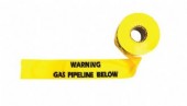 100m Warning Tape - Gas Line Below