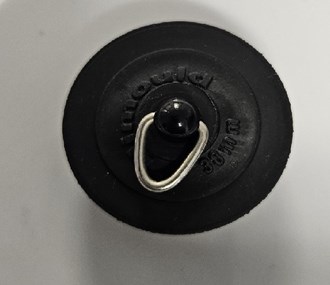 Rubber Sink Plug - Black